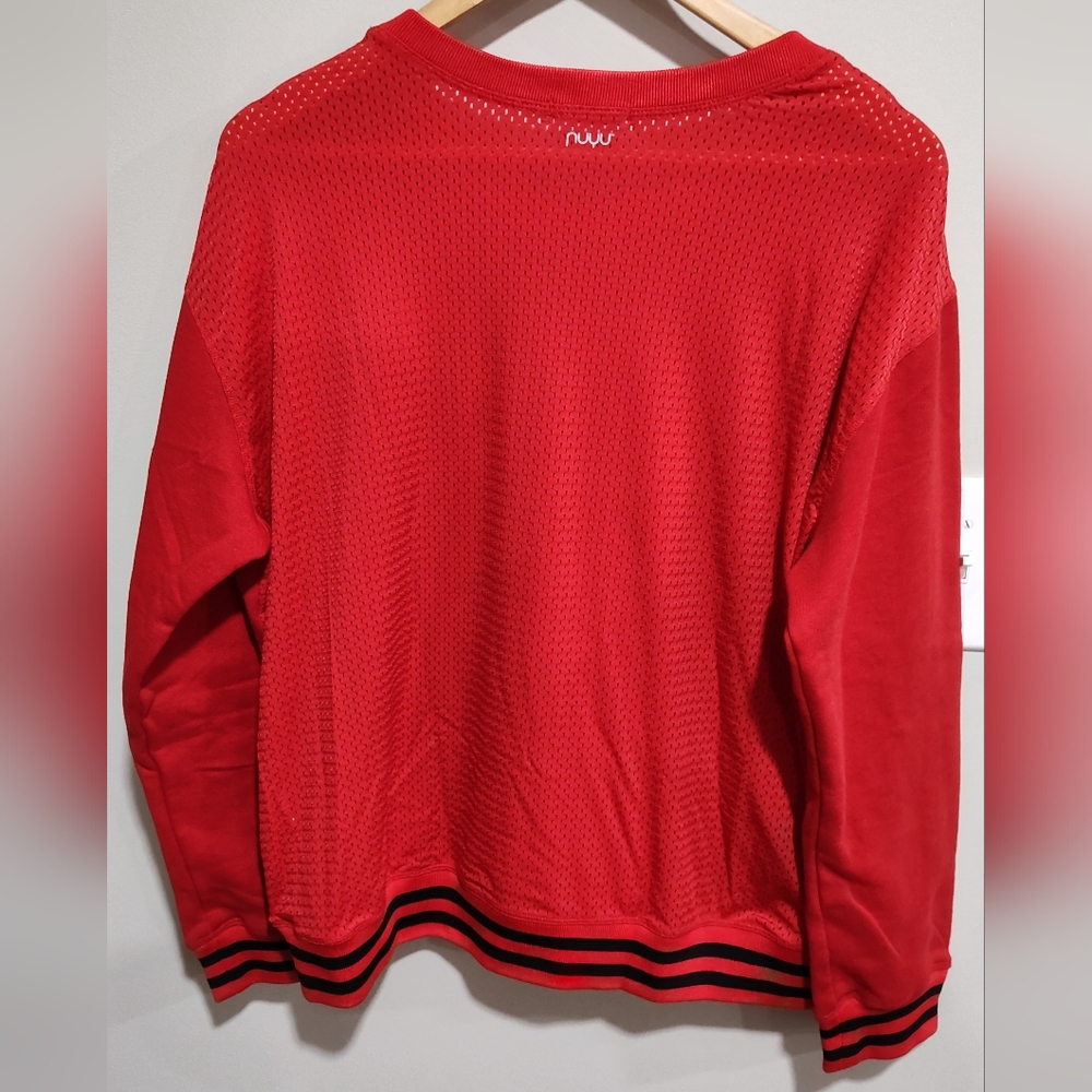 NUYU Maryland Terps Women's Long Sleeve Sweatshirt w/Jersey Mesh Back, Size XL - Picture 5 of 8